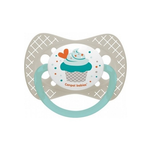 CANPOL VARALICA SILICON SYMMERTRICAL CUPCAKE - GREY 0-6M - Online Apoteka CANPOL VARALICA SILICON SYMMERTRICAL CUPCAKE - GREY 0-6M